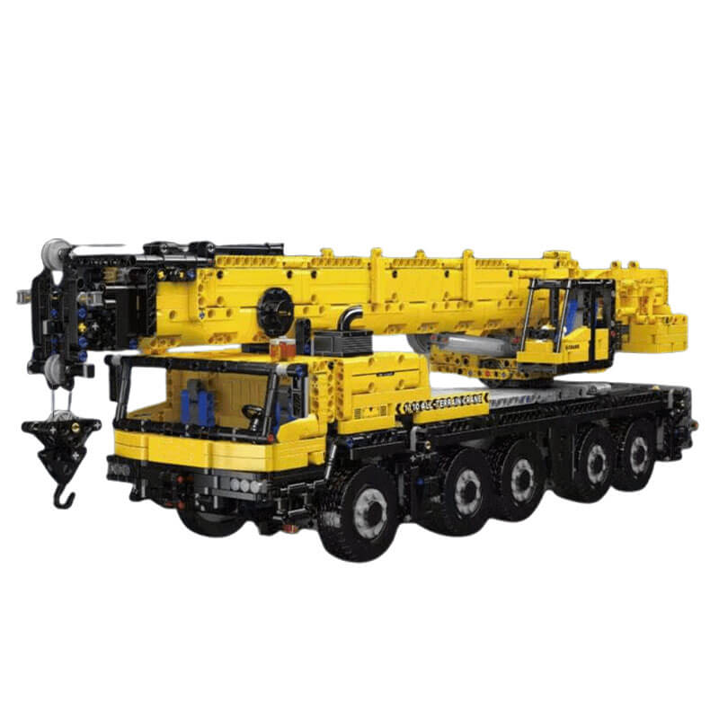 Mould King 17073 Yellow - Construction Crane Remote Control - vue 5 | Power Blockz