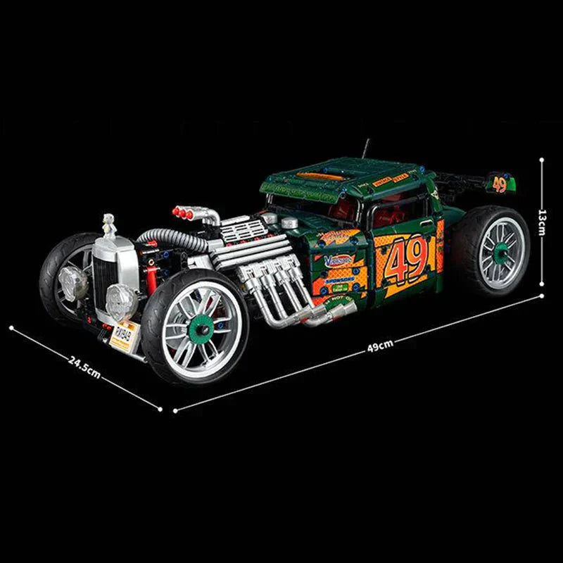 KBOX K10509 - Static Version - Classic Hot Rod Coupe - vue 5 | Power Blockz