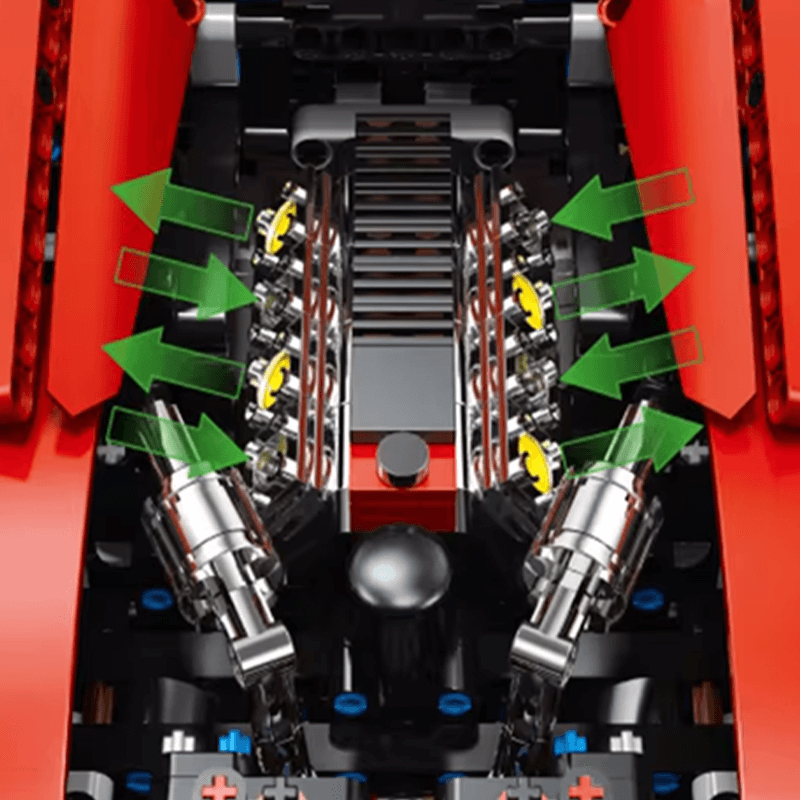 Jiestar JD018 - Static Version - Italian F8 Spider - vue 3 | Power Blockz