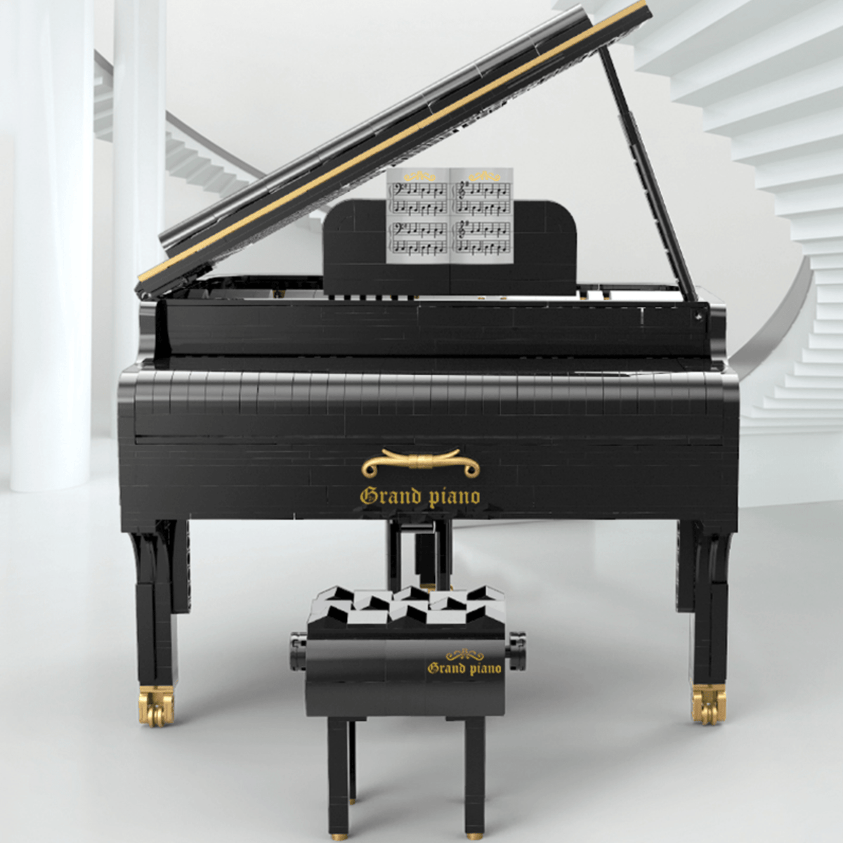 Happy Build xqgq-01 - Self Playing Grand Piano - vue 12 | Power Blockz