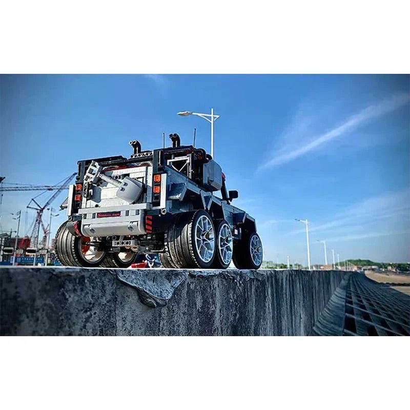 Qizhile 2301 - 6x6 Expedition Defender Off-Roader - vue 7 | Power Blockz