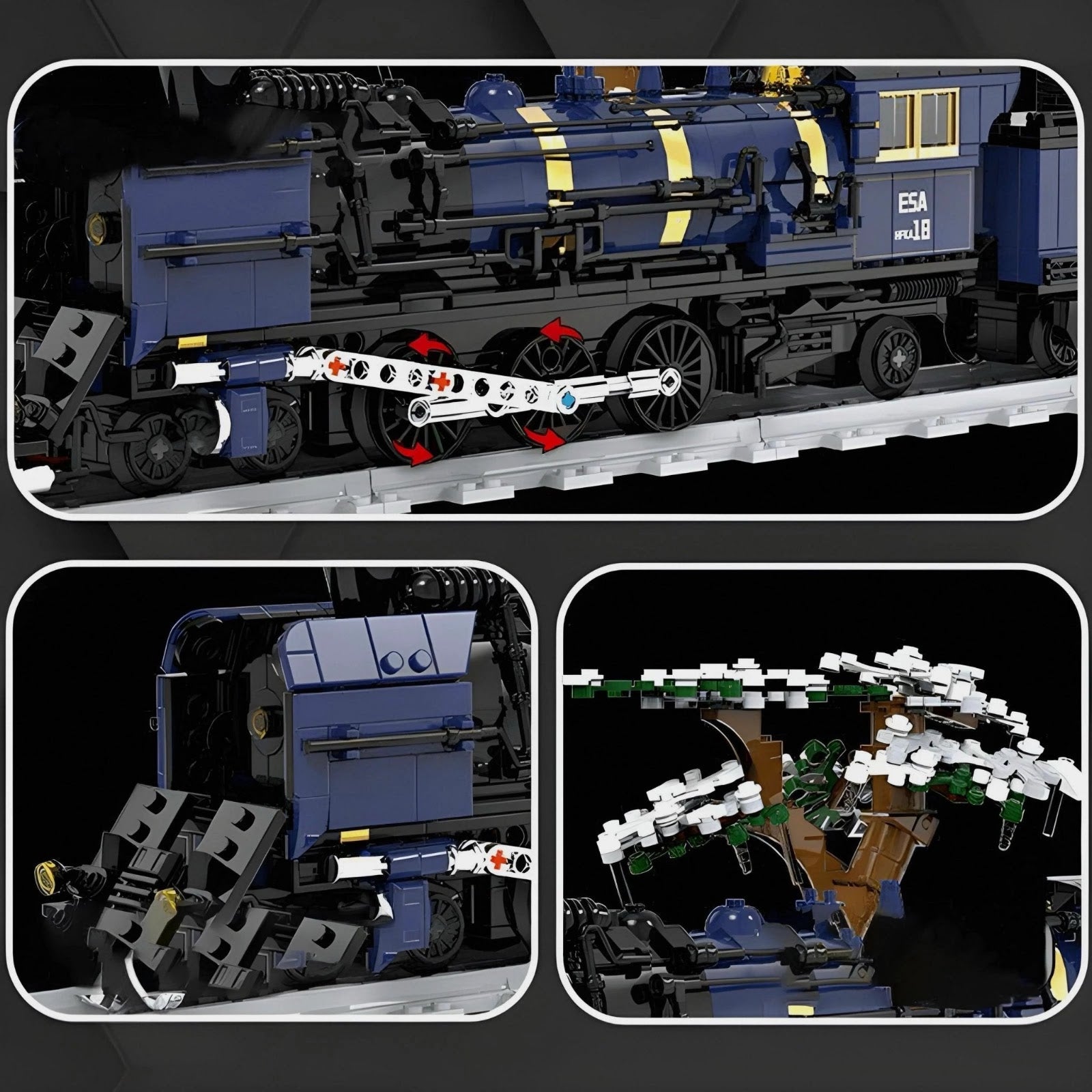 DK 80018 - Oriental Steam Train - vue 4 | Power Blockz