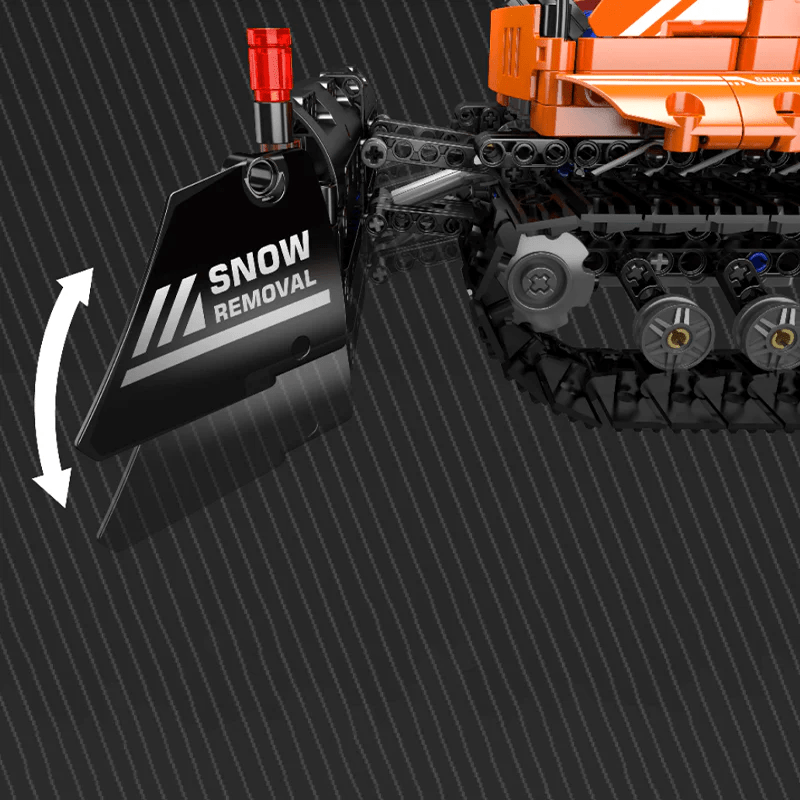 Mould King 17051 - Motorized Snowplow Truck - vue 8 | Power Blockz