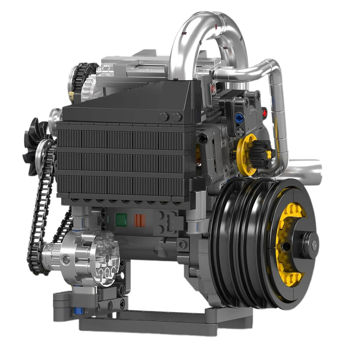 Mould King 10215 - V8 Supercar Engine Kit - vue 4 | Power Blockz