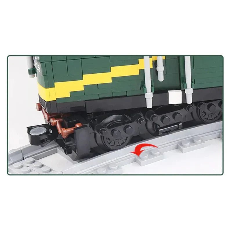 Mould King 12001 - Motorized Diesel Locomotive - vue 5 | Power Blockz