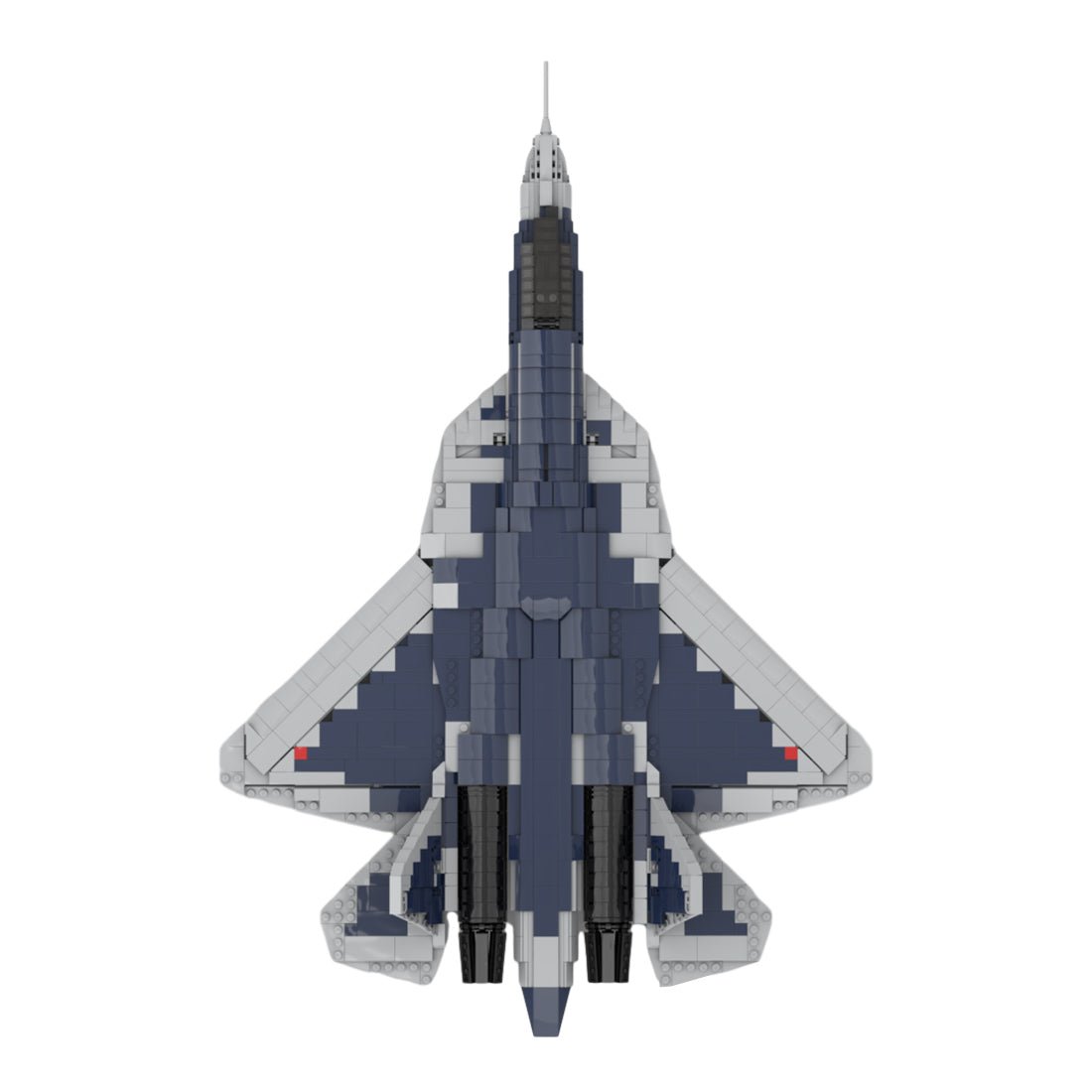 Power Blockz MOC-208186 - Su-57 Combat Aircraft - vue 3 | Power Blockz