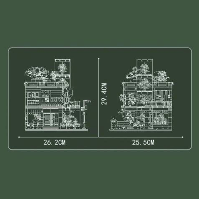 Mould King 16056 - Flower Shop - vue 7 | Power Blockz