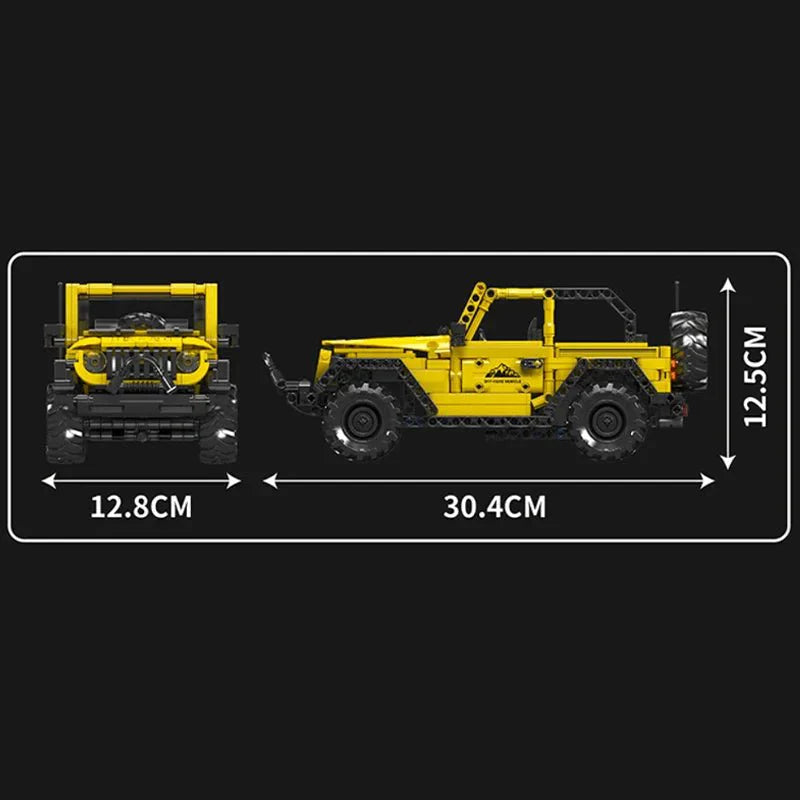 Mould King 15058 - Convertible Trail 4x4 - vue 4 | Power Blockz