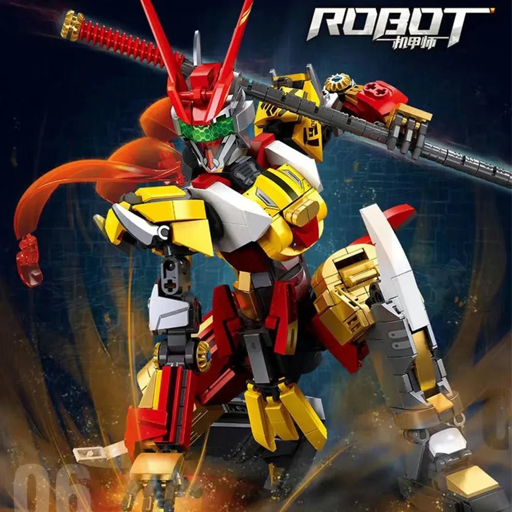 Monkey King Mecha Robot Cyber Wukong | 755pcs - Monkey King Mecha Robot Cyber Wukong - vue 8 | Power Blockz
