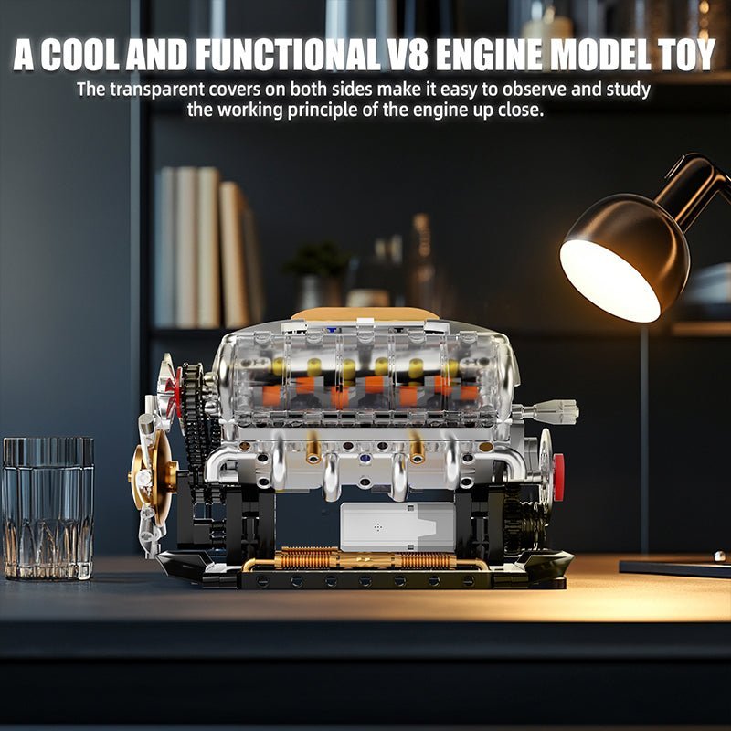 Goqi YC364 - Functional V8 Engine Model - vue 4 | Power Blockz