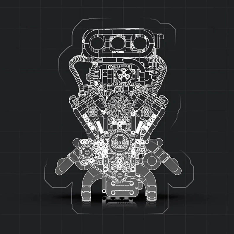 Eikee Y15001 - Motorised Muscle V8 - vue 2 | Power Blockz