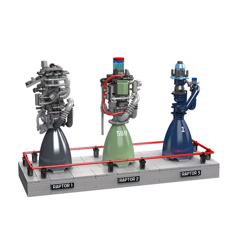 Mould King 10247 - Methalox Rocket Engine Display | Power Blockz