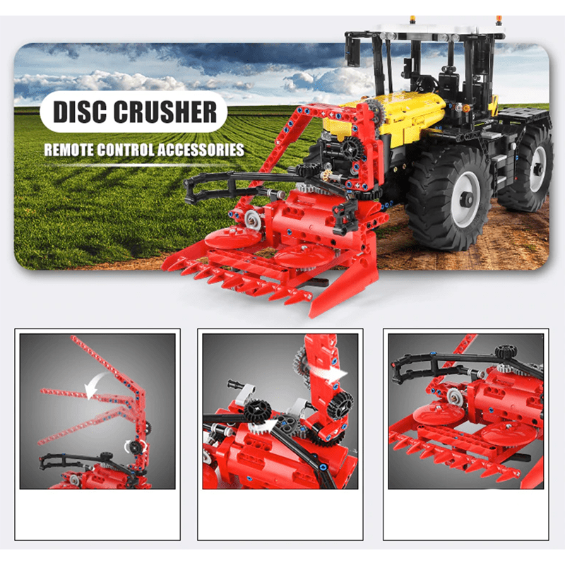 Mould King 17019 - High-Speed Farm Tractor - vue 5 | Power Blockz