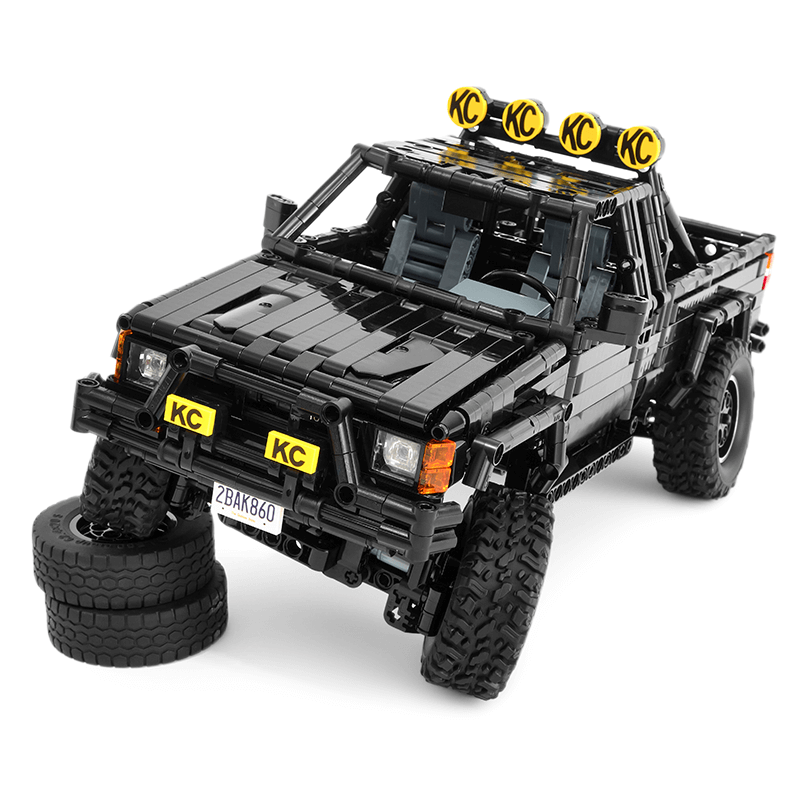 Power Blockz MOC 156390- Static Version - Hilux SR5 Time Capsule - vue 10 | Power Blockz