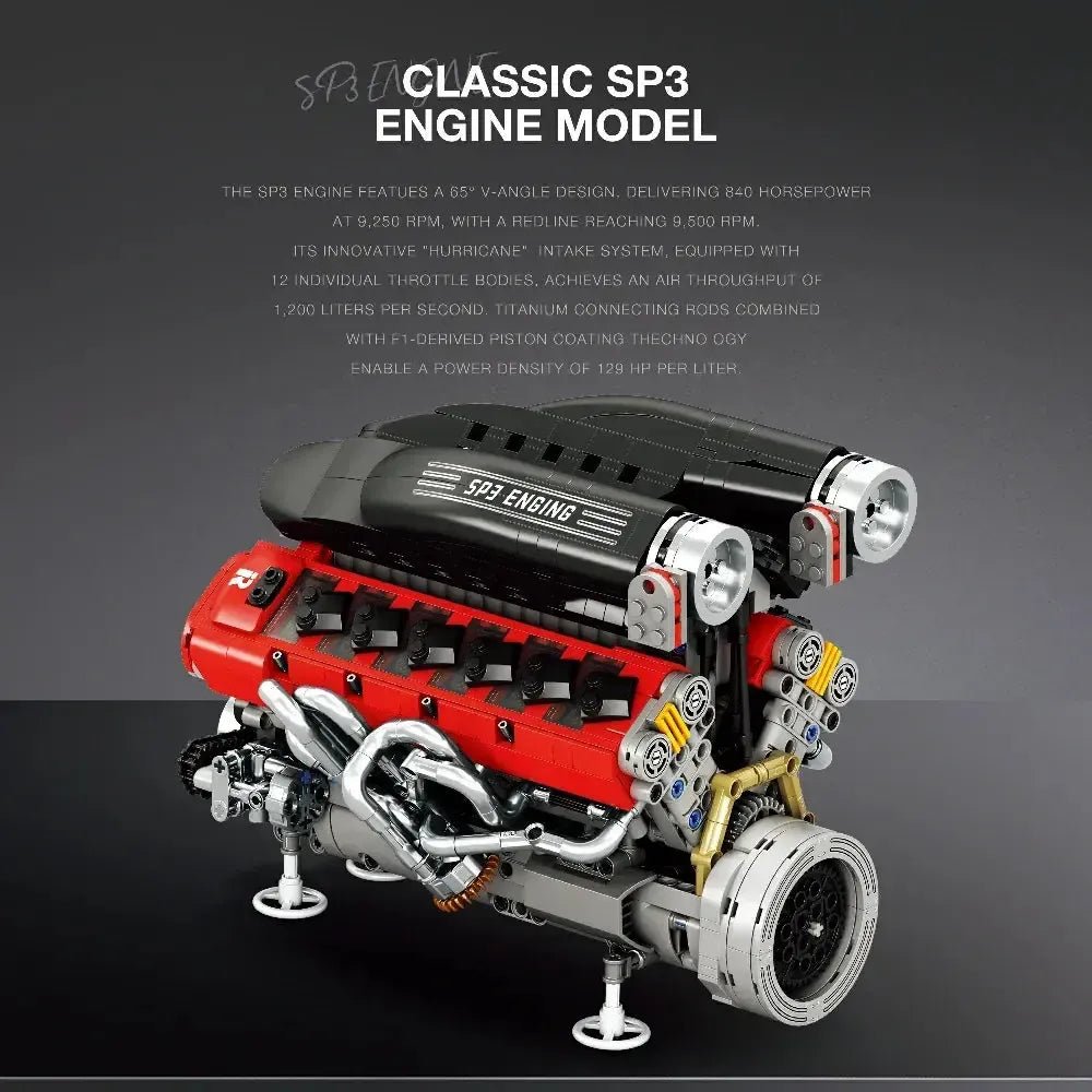 Reobrix 33016 - Italian V12 6.5 SP3 Engine - vue 4 | Power Blockz