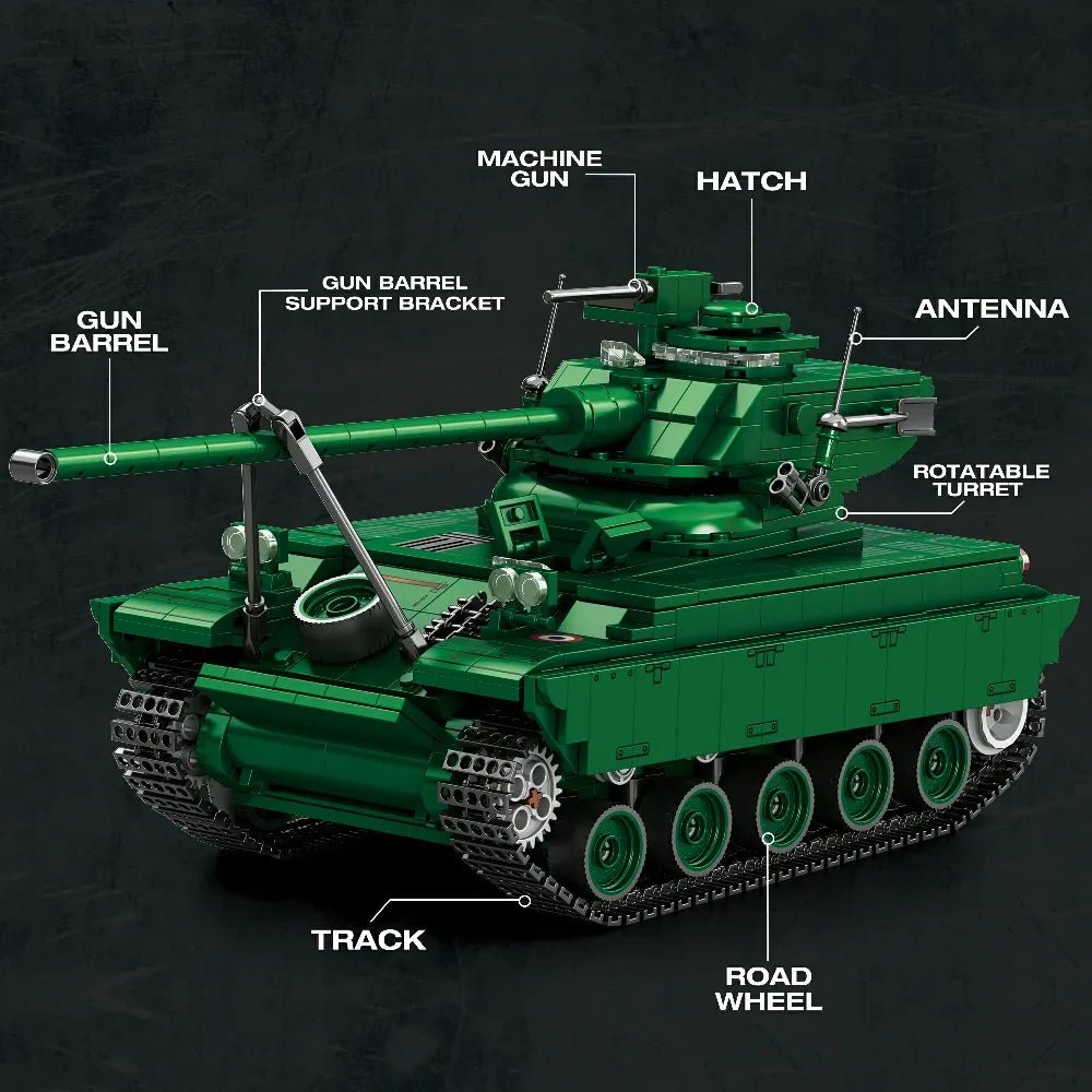 Reobrix 77033 - Light Recon Tank - vue 5 | Power Blockz