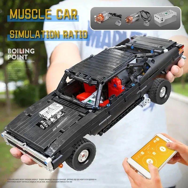 Mould King 13081 - Static Version - V8 Street Muscle Hero - vue 10 | Power Blockz