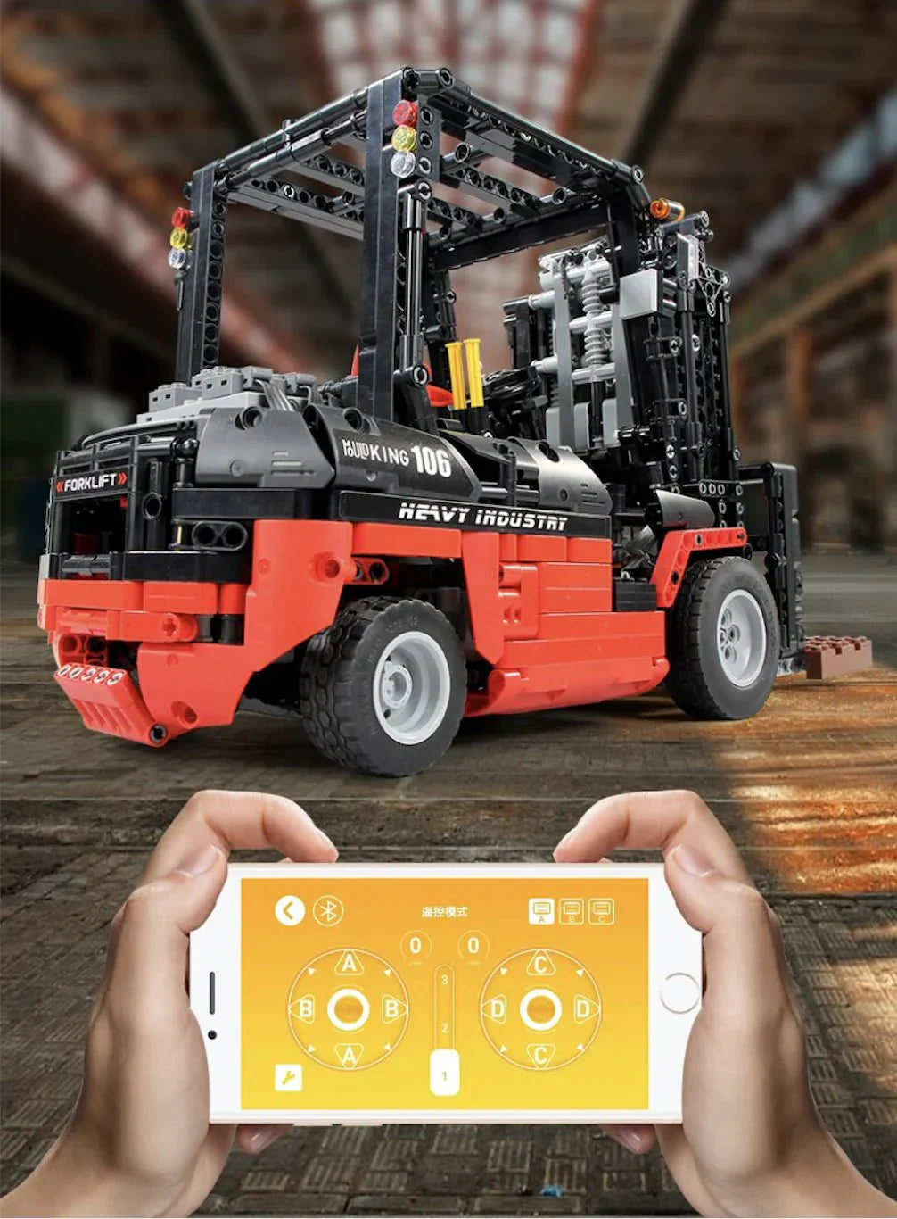 Wangzhi 9828 - RC Industrial Forklift - vue 9 | Power Blockz