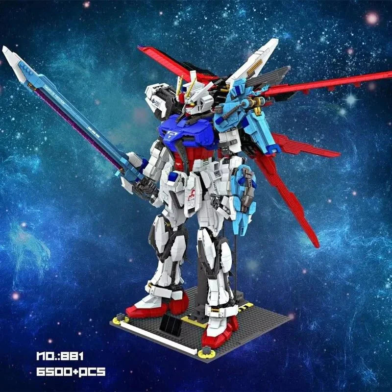 881 GAT-X105 - Movie Robot Warrior Mech Bricks Toy - vue 8 | Power Blockz