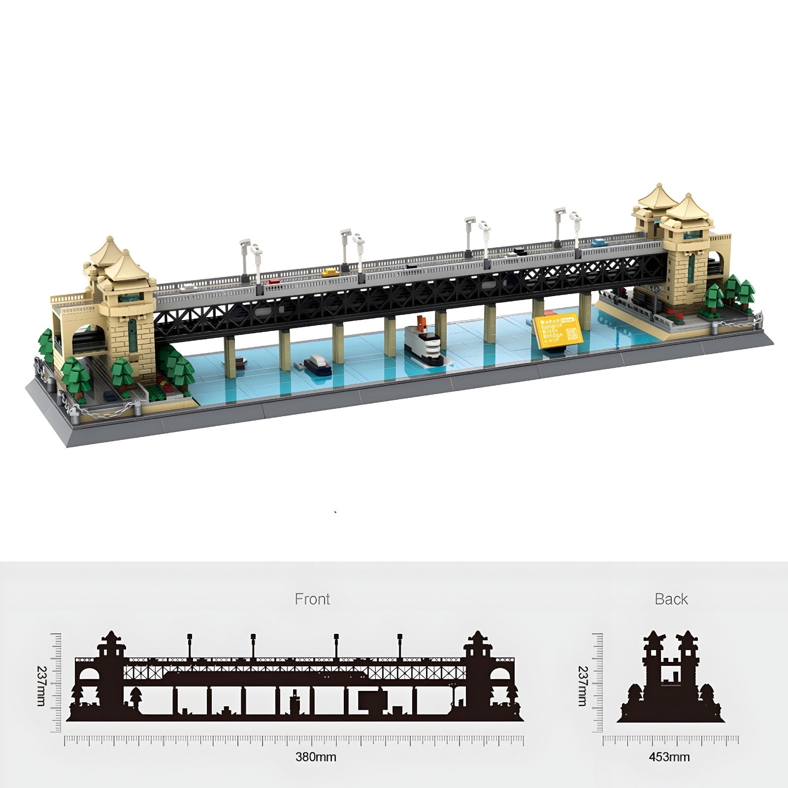 Wange 6223 - Wuhan Yangtze River Bridge - vue 3 | Power Blockz