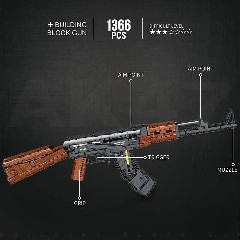 Reobrix 77005 - AK47 V2 - vue 3 | Power Blockz