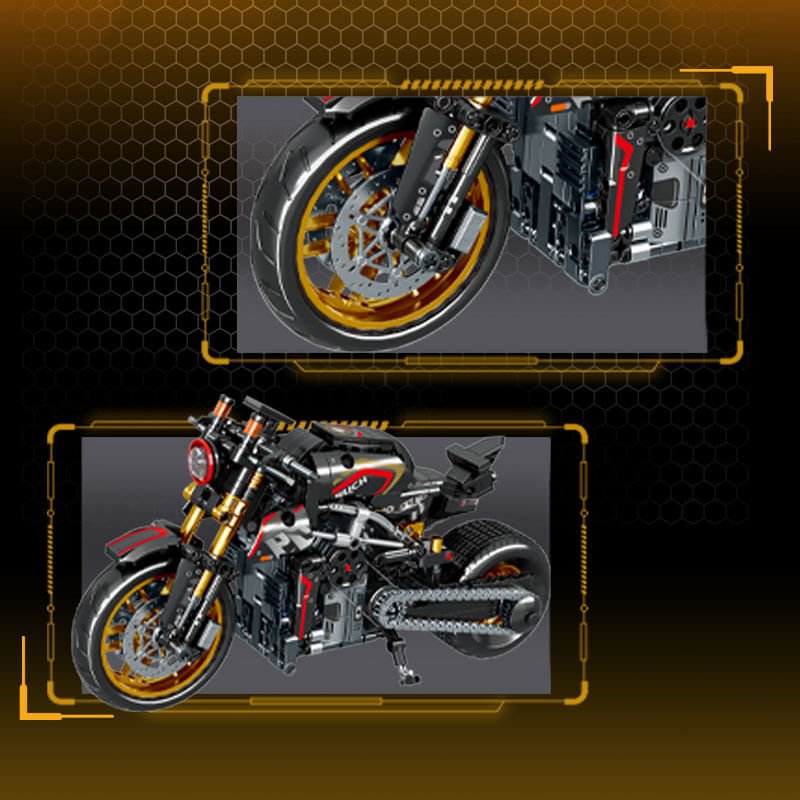 Leibao 8161 - Carbon Naked Streetfighter - vue 5 | Power Blockz