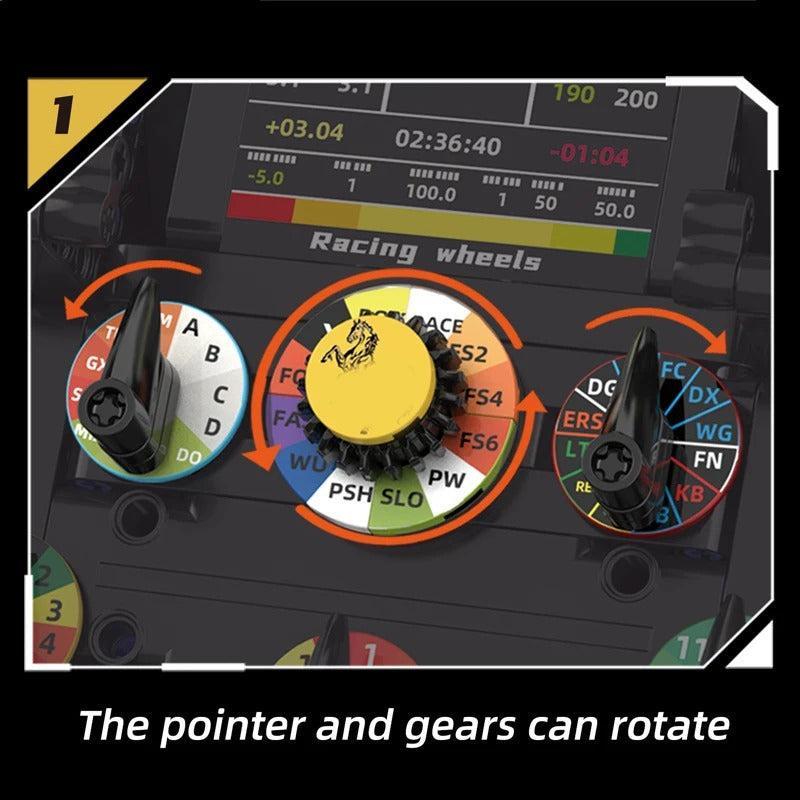 Kaixin K96217 - 1:1 Formula Racing Steering Wheel - vue 8 | Power Blockz
