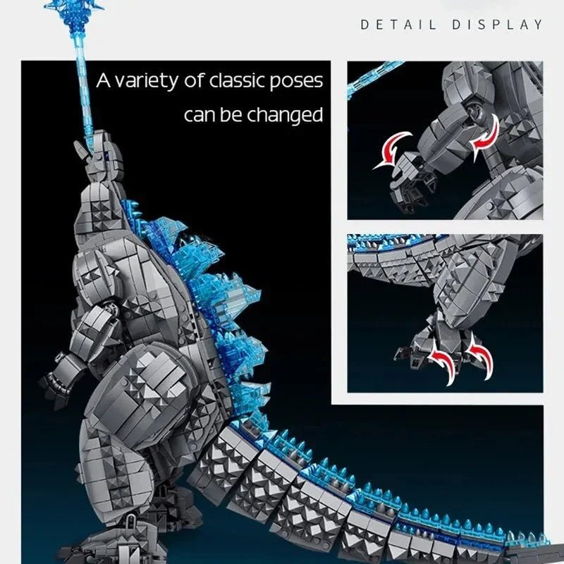 Movie Expert Monster Godzilla Bricks Toy - vue 12