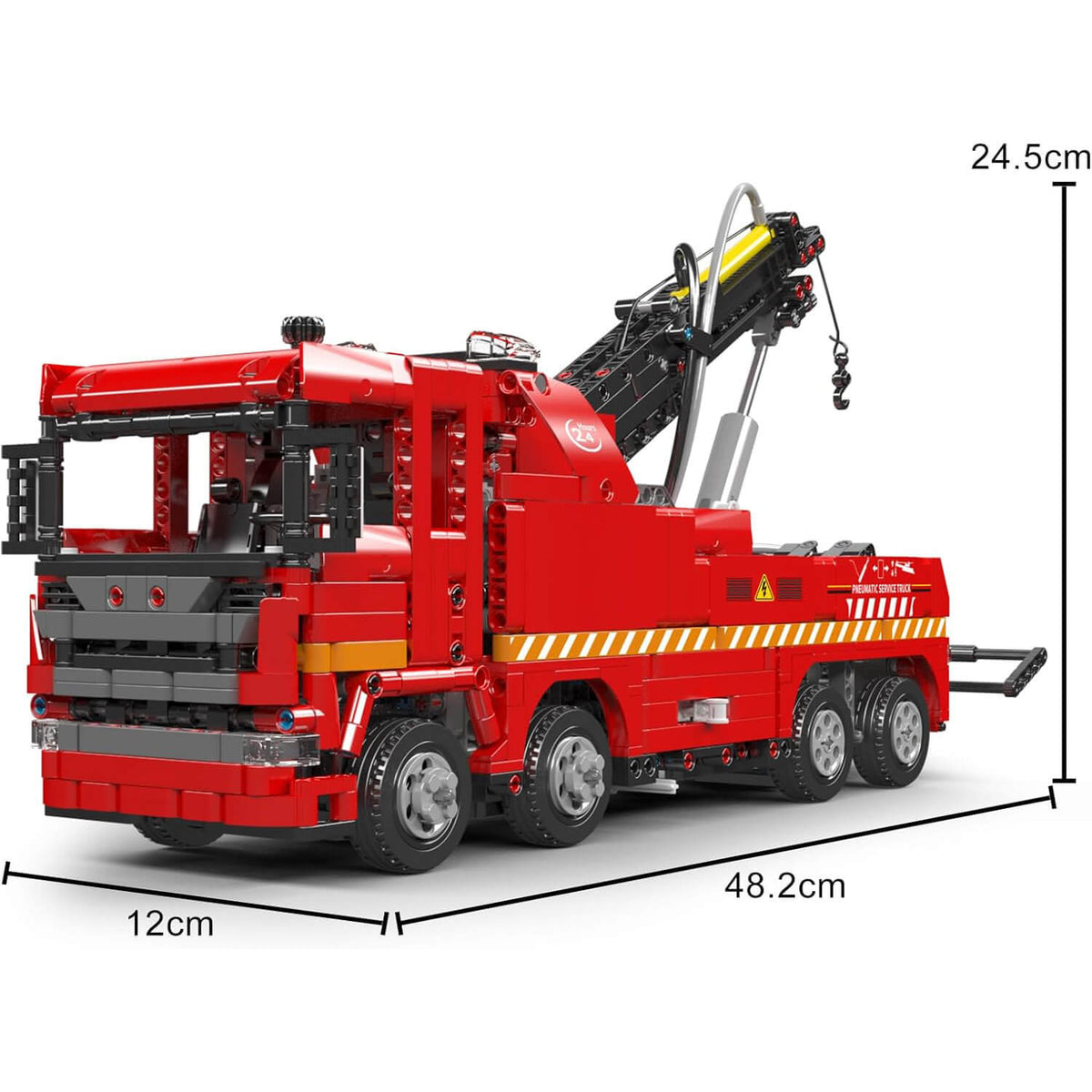 Mould King 19017 - European Pneumatic Tow Truck - vue 6 | Power Blockz