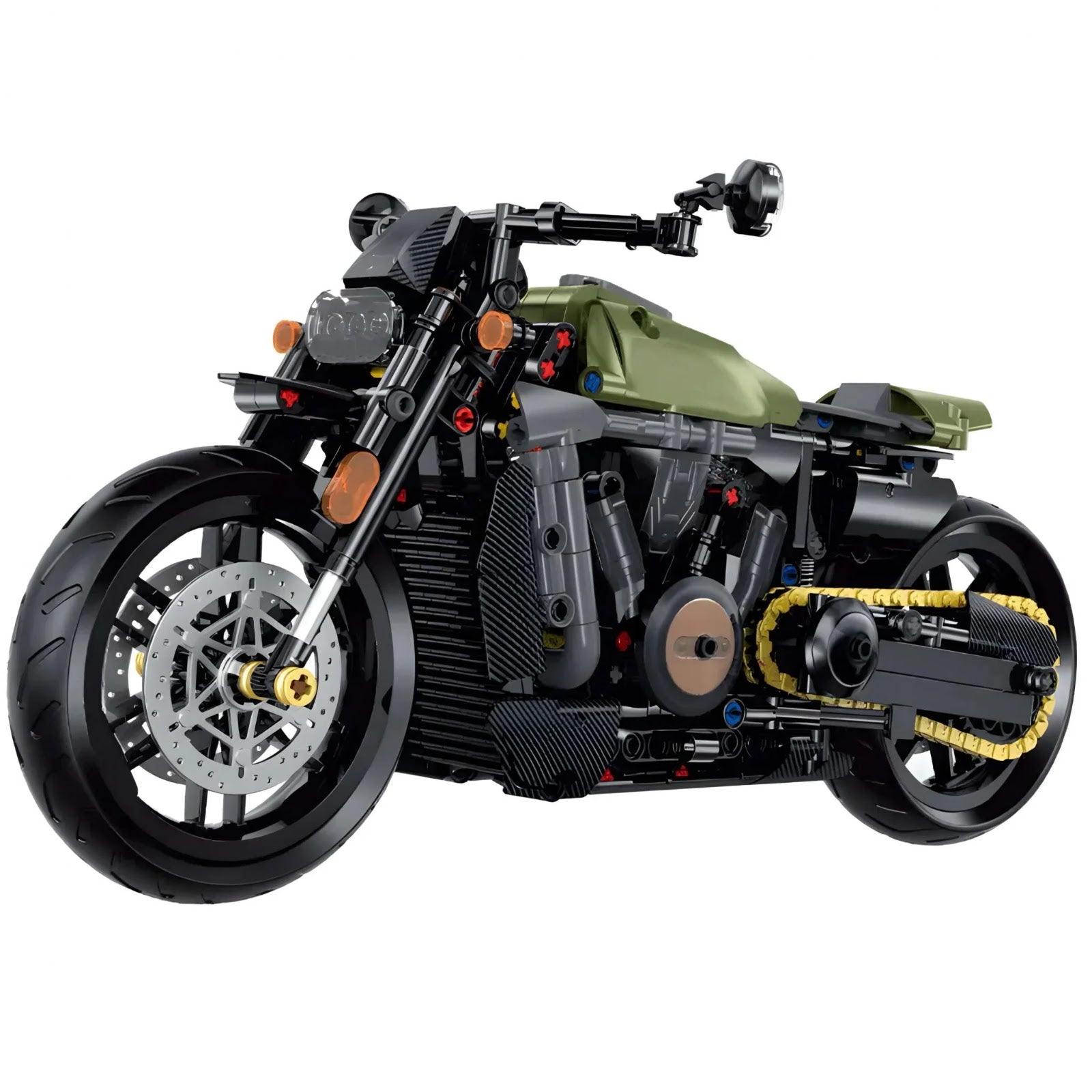 Custom V-Twin Chopper | 634pcs - Custom V-Twin Chopper | Power Blockz