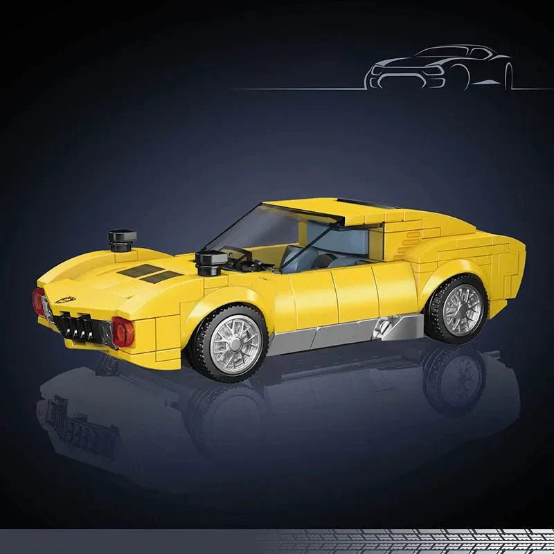 Mould King 27039 - Mini 1960s V12 Supercar - vue 3 | Power Blockz
