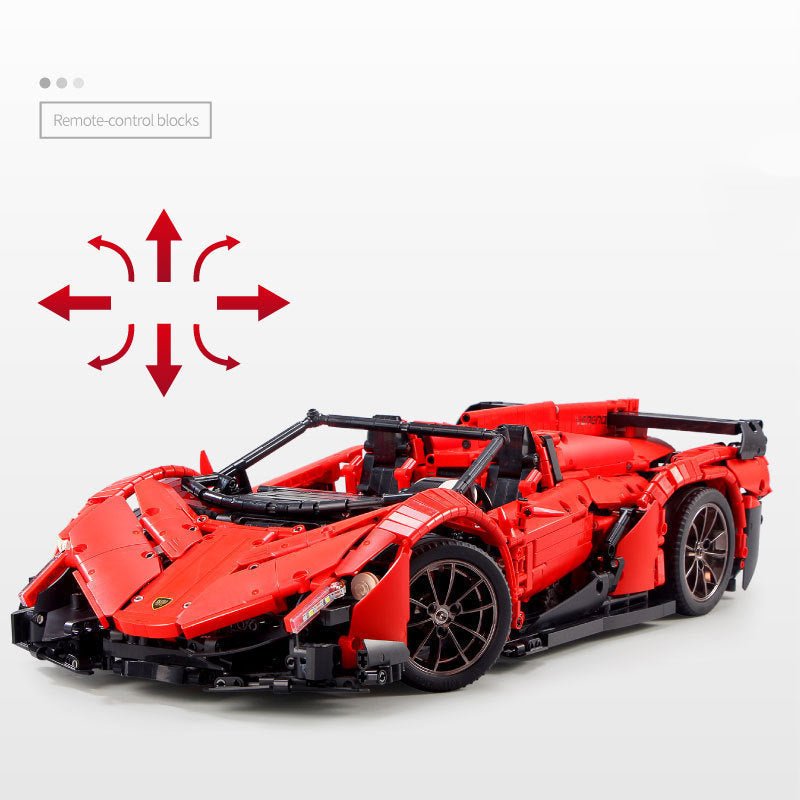 Mould King 13079 - Italian Blade Roadster Hypercar - vue 2 | Power Blockz