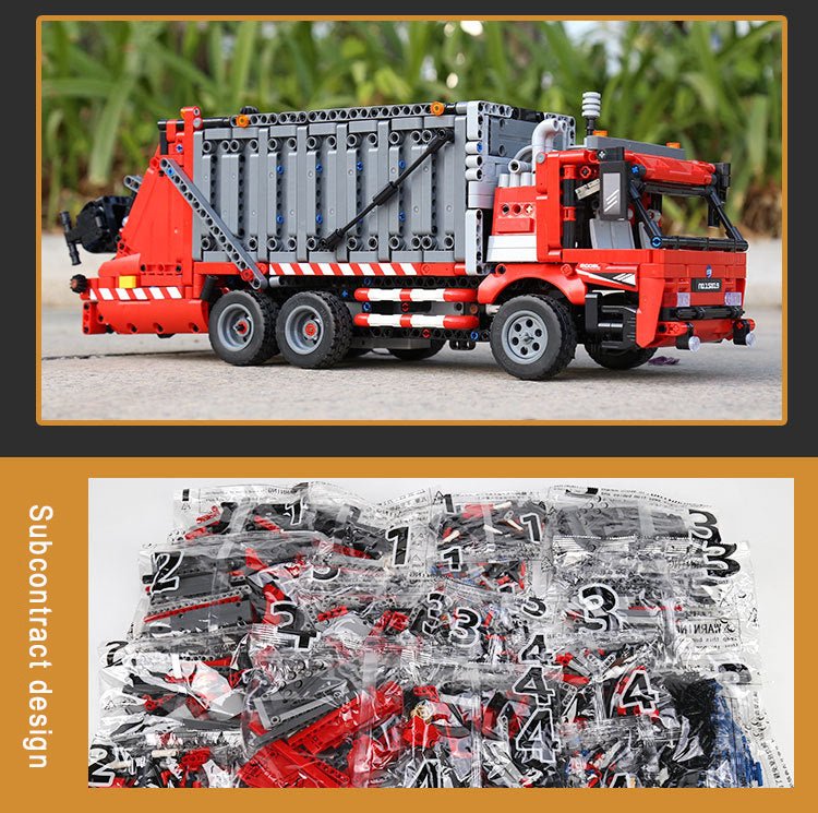Mould King 15019 - Urban Garbage Collection Truck - vue 3 | Power Blockz