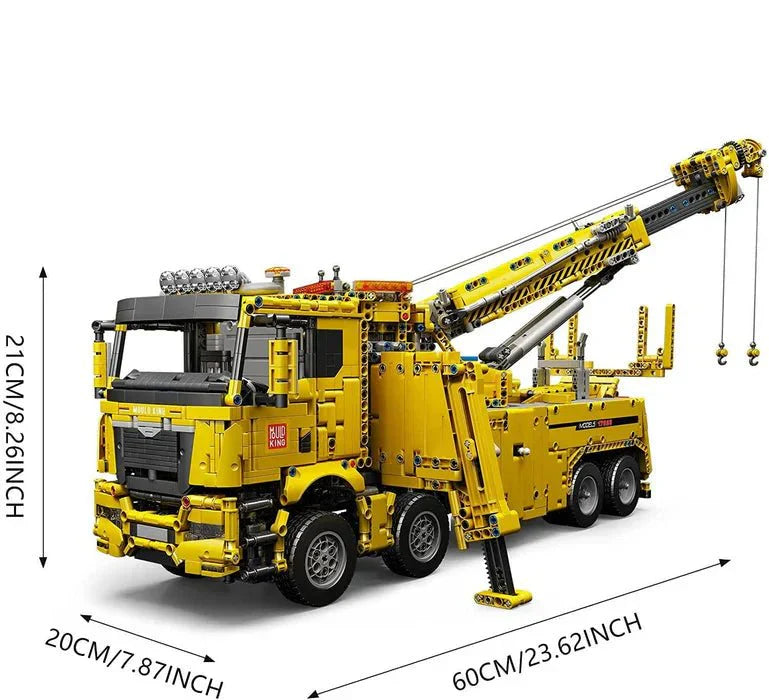 Mould King 17028 - Red - RC Rescue Utility Truck - vue 6 | Power Blockz