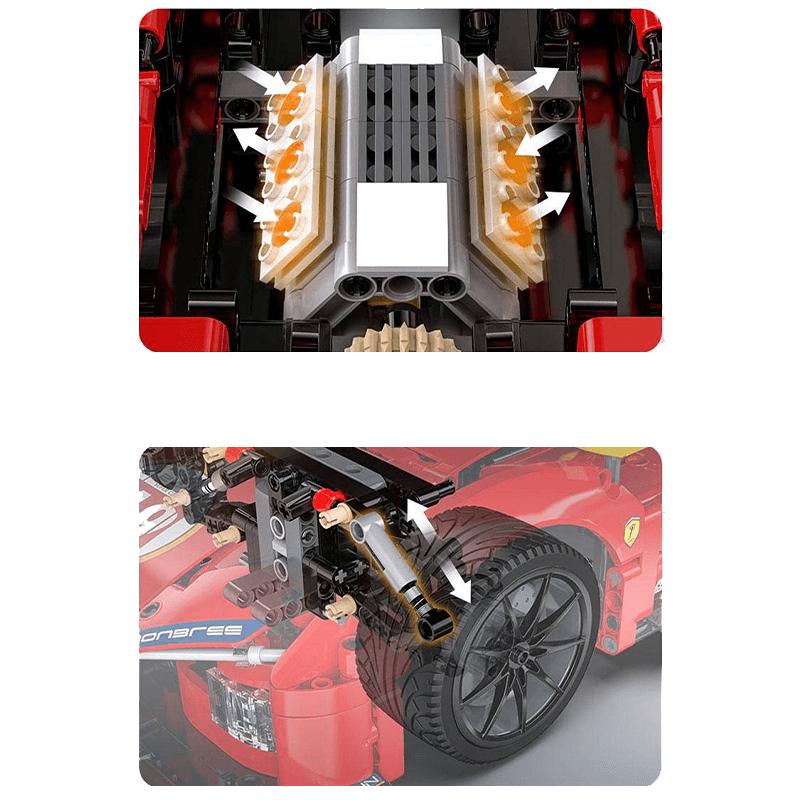 CaDA C63008W - Static - Le Mans Hybrid Prototype 499p - vue 4 | Power Blockz