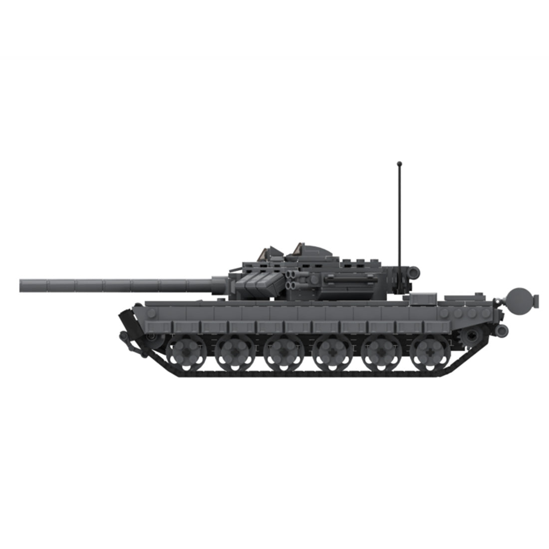 Power Blockz MOC-125128 - T-90 Main Battle Tank - vue 3 | Power Blockz