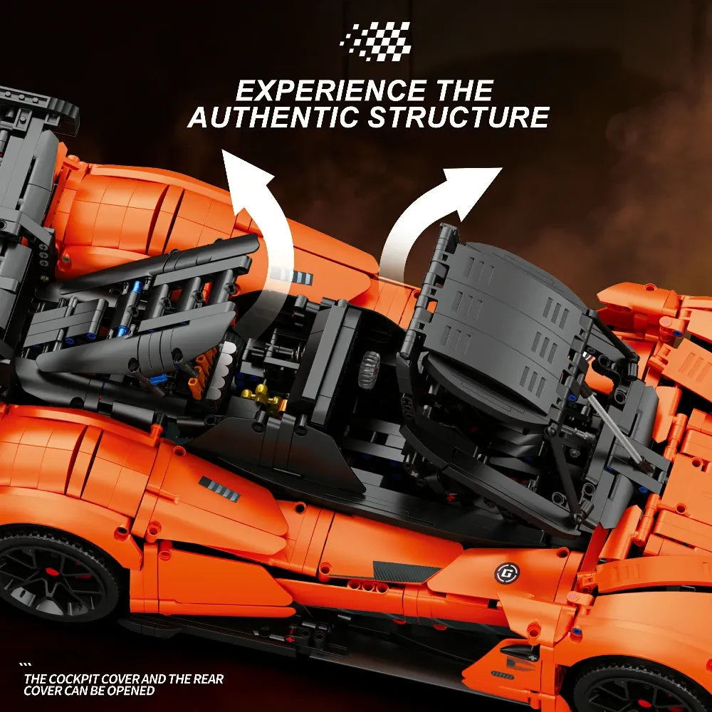 Reobrix 11011 - Hypercar Xbow GT-XR - vue 4 | Power Blockz