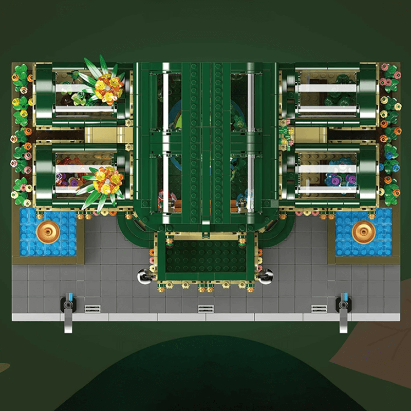 Mould King 16057 - Dome Botanical Gardens - vue 4 | Power Blockz