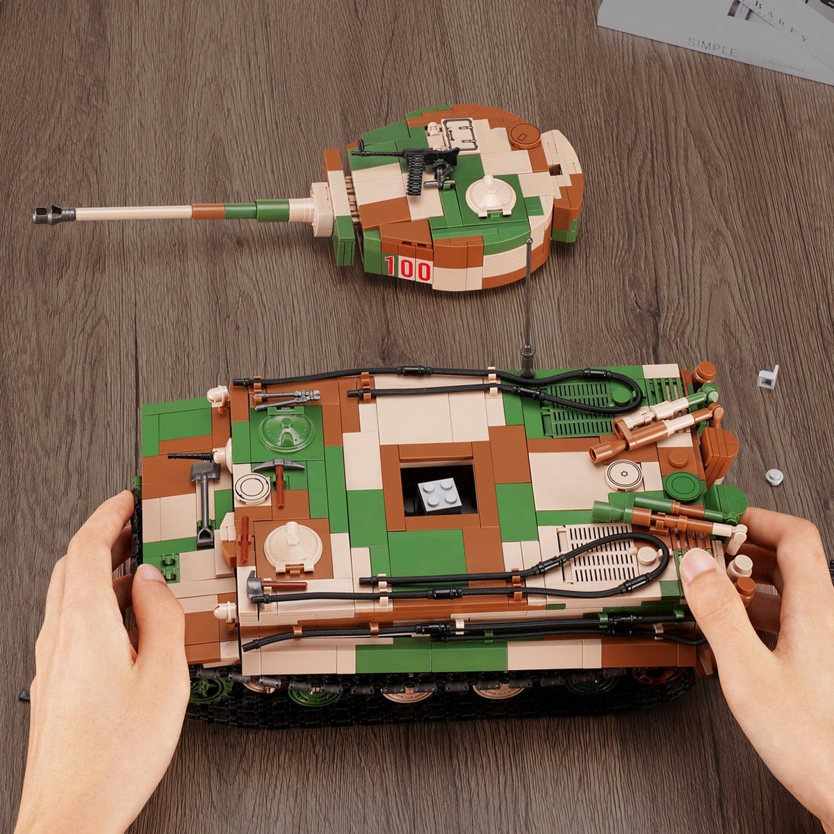 Quanguan 100244 - Tiger I Tank - vue 6 | Power Blockz