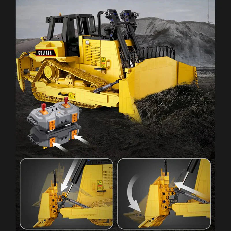 CaDa C61056W - Goliath Heavy Bulldozer - vue 5 | Power Blockz