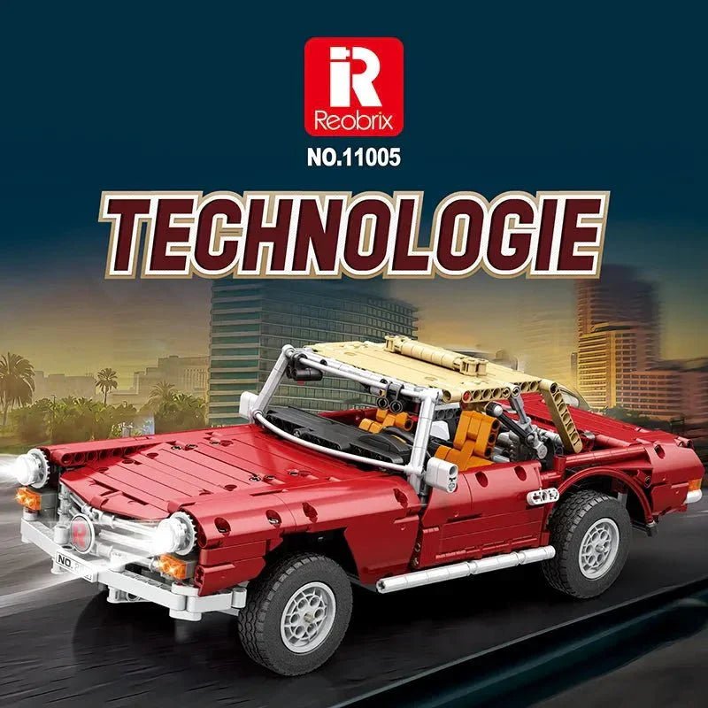 Reobrix 11005 - RC Motorized Vintage Roadster - vue 2 | Power Blockz