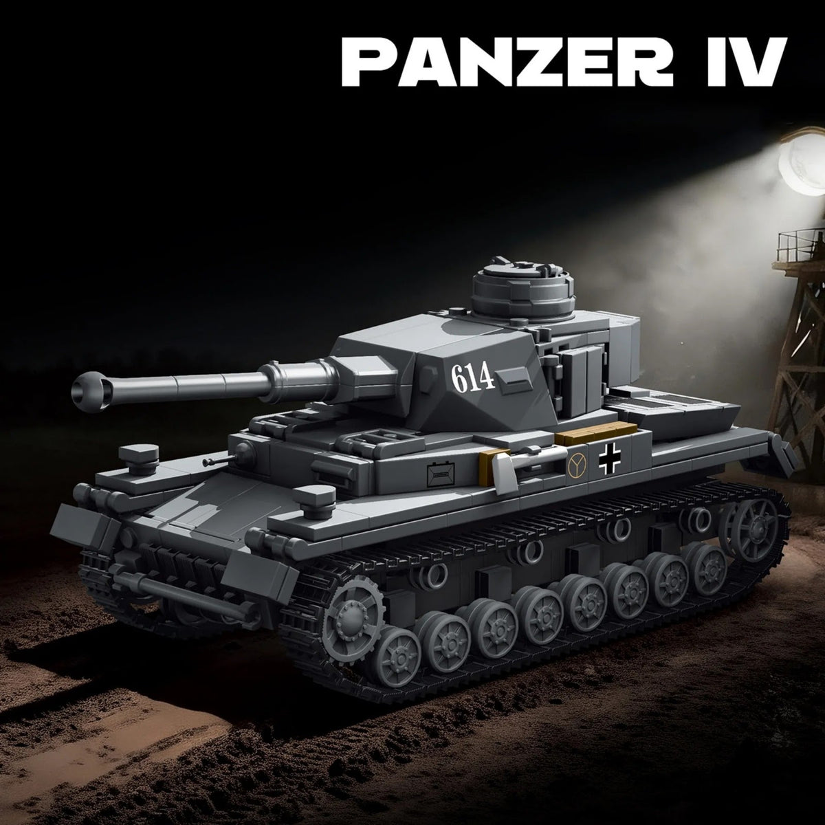 TK9001 - German Panzer IV Battle Tank - vue 3 | Power Blockz