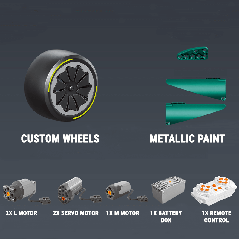 Eikee Y18006 - Static Version - Valkyrie LM V12 Hybrid Hypercar - vue 7 | Power Blockz