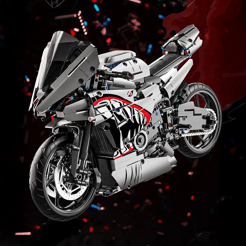 TQM X6601 - Gunmetal Shark Japanese Sportbike - vue 7 | Power Blockz