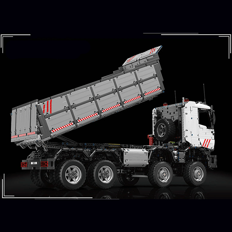 Mould King 19013 - Pneumatic Articulated Dump Truck - vue 3 | Power Blockz