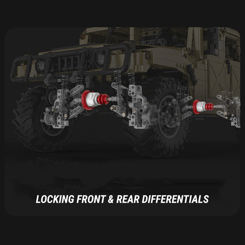 CaDa C61036 - Static Version - Military Off-Road Humvee Truck - vue 11 | Power Blockz
