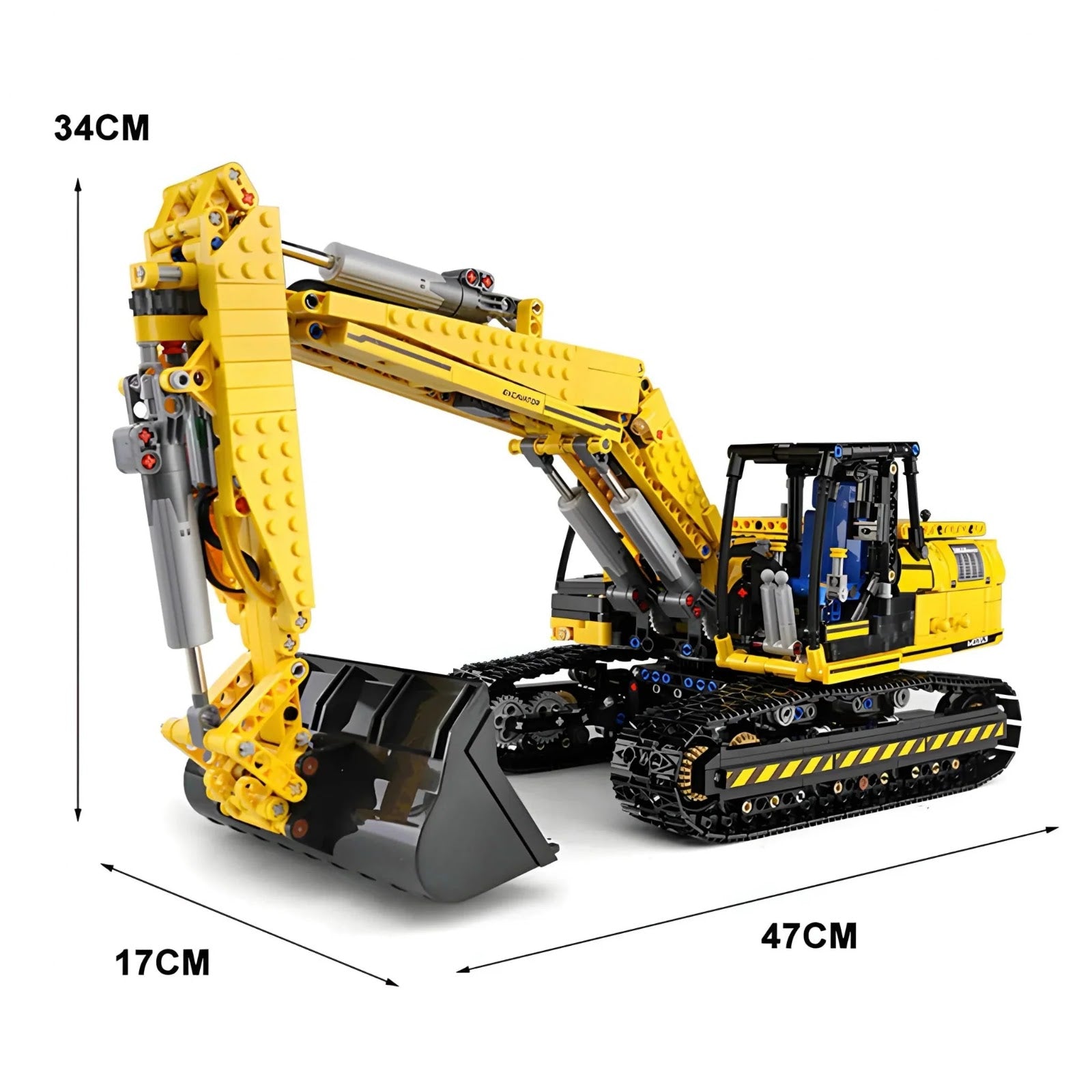 Mould King 13112 - RC Heavy-Duty Excavator - vue 6 | Power Blockz