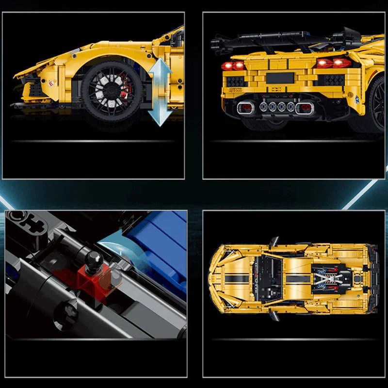 Guly 10622 - Static - Mid-Engine American Supercar - vue 4 | Power Blockz