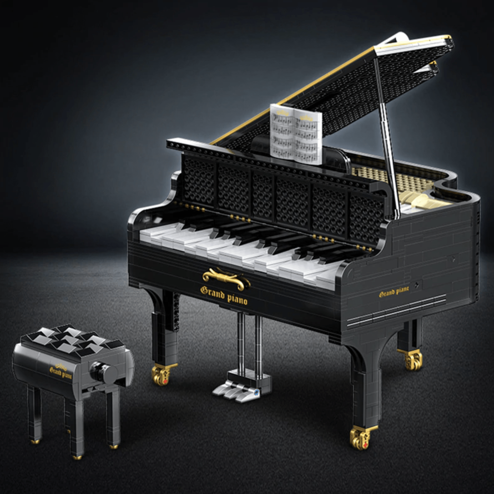 Happy Build xqgq-01 - Self Playing Grand Piano - vue 11 | Power Blockz