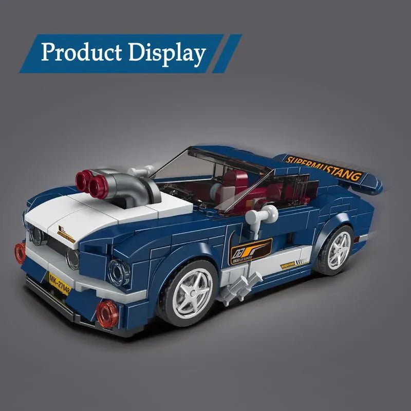 Mould King 27048 - Mini Retro Pony Car - vue 4 | Power Blockz